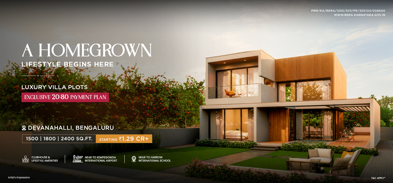 Luxury villa plots Bangalore