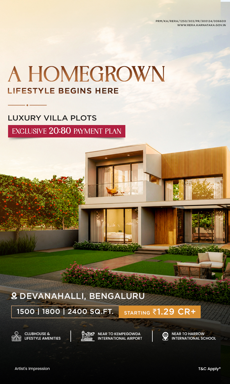 Luxury villa plots in Bangalore