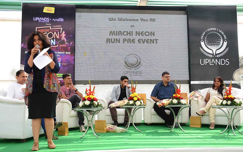 Mirchi Neon Run Pre-event at Arvind Uplands